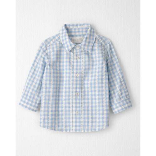 Baby Boy Seersucker Button-Front Shirt Made with Organic Cotton - Little Planet | Carter's