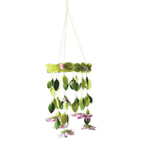 Hayle Cascading Petals Mobile 28' L x 8" W Wallpaper Border | Wayfair