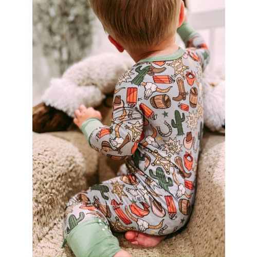 Western Bamboo Zippered Sleeper – Southern Stitch Company