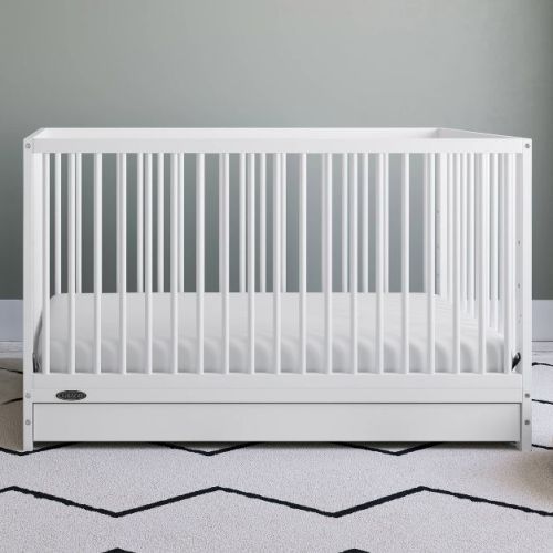Graco Teddi 5-in-1 Convertible Crib with Drawer - White