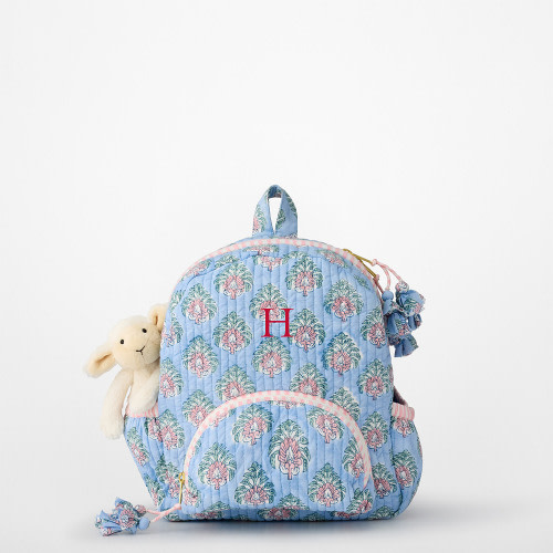 Block Print Quilted Backpack