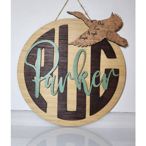 Duck Hunting Nursery Decor: Personalized Baby Name Sign
