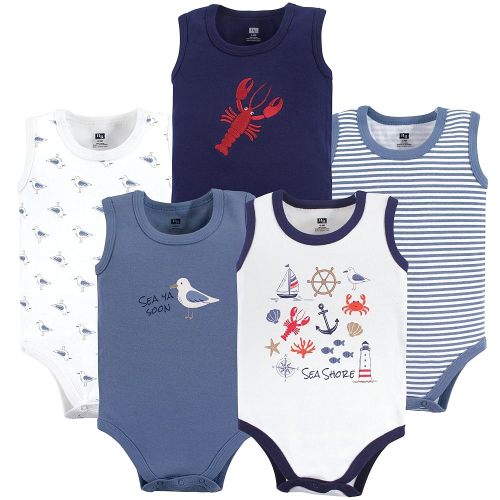Hudson Baby Unisex Baby Cotton Sleeveless Bodysuits