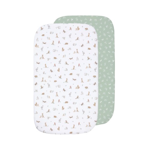 Living Textiles Bedside Sleeper Fitted Sheet Australiana