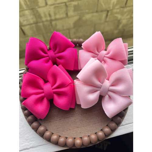 Boutique puff Bows for Baby • Handmade Boutique Bows • Double Layer Bow with Soft Nylon Headband • Elegant Accessories for Newborns & Babies