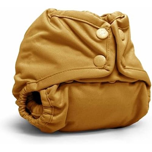 Kanga Care Rumparooz Double Leg Gusset Reusable Cloth Diaper Cover Newborn Snap | Honey 4-15 lbs