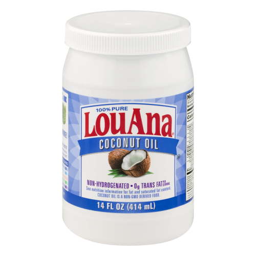 LouAna 100% Pure Non-GMO Coconut Oil, 14 fl oz for Cooking