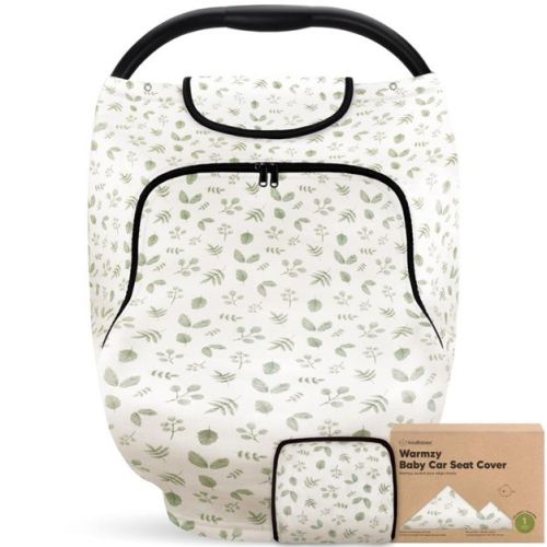 KeaBabies Baby Car Seat Cover for Nursing, Spring, Autumn, Winter, Universal Stretch Fit Car Seat Covers for Babies