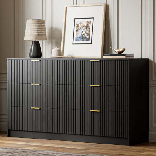 Ebern Designs 6 - Drawer Dresser, 55.1" W & Reviews | Wayfair