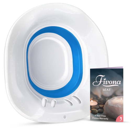 Fivona, Sitz Bath Basin, for Hemorrhoids Postpartum Care, Blue