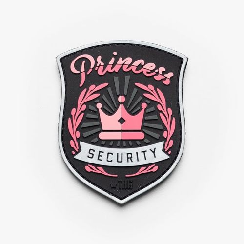 Tactical Baby Gear Morale PVC Patch – Hook & Loop Custom Patch for Backpacks, Diaper Bags & Gear (Princess Security Patch)