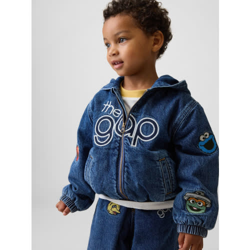 Baby & Toddler Sesame Street Denim Hooded Jacket