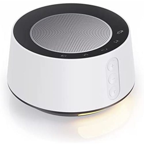CuoBrave White Noise Machine with Night Light, Sound Machine for Sleeping Baby & Adults, 14 Soothing and High Fidelity Sounds, Plug in, 5 Timers and Memory Feature