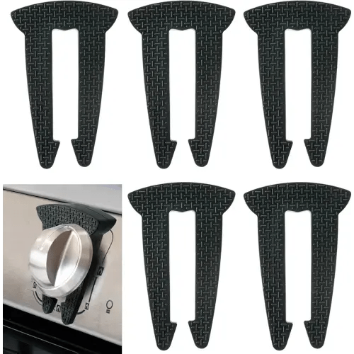 5-Pack Gas Stove Knob Locks for Toddler Safety, Durable Design Knob Safety Covers, Child Proof Oven Knob Locks, Prevent Accidental Touch(Black)