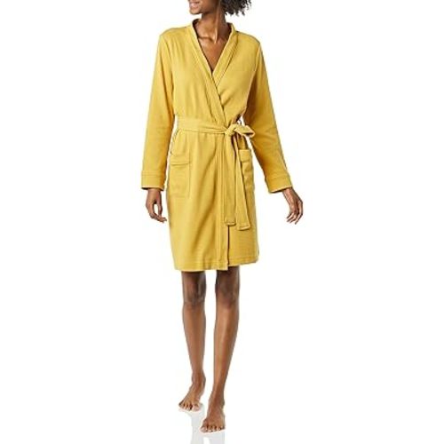 Amazon Essentials Women's Lightweight Waffle Mid-Length Robe (Available in Plus Size)