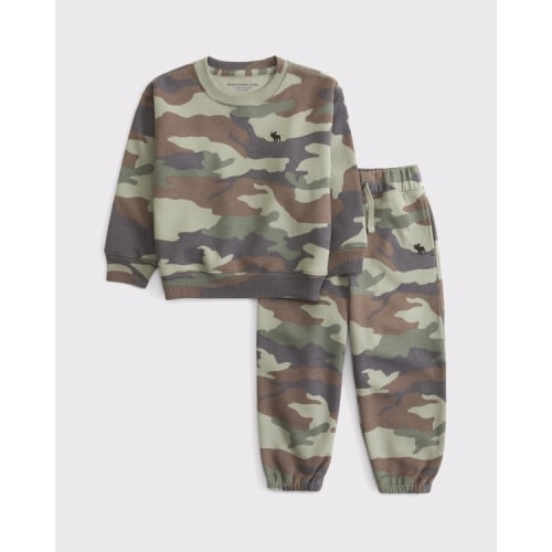 toddler essential icon crew sweatshirt set