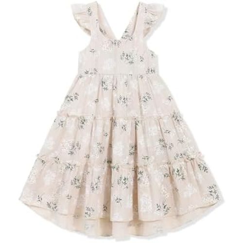 Hipea Toddler Baby Girls' Dresses Outfits Sleeveless Backless Colour Block Dress Kids Casual Beach Dresses