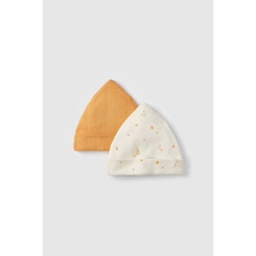 Baby 2pk Little Snoopy Halloween Cap Set - White/Orange Newborn