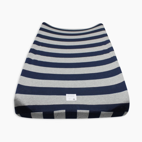 Burt's Bees Baby Organic Cotton Jersey Changing Pad Cover - Blueberry Bold Stripe