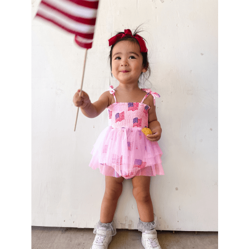 Muslin Tutu Bubble, American Flag Pink