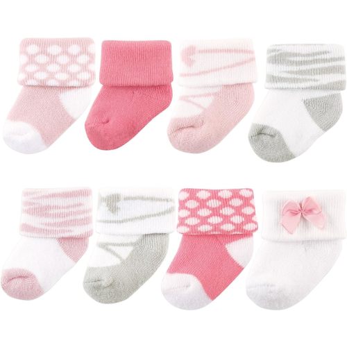 Luvable Friends baby boys Newborn and Terry Socks, Ballet, 0-6 Months US