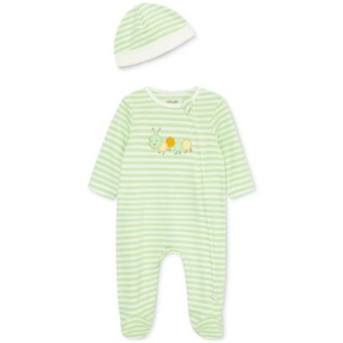 Baby Boys or Baby Girls Caterpillar Coverall and Hat, 2 Piece Set