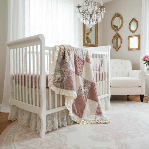 Fable Floral Shabby Chic Girl Crib Bedding | Cottagecore Nursery Set – DBC Baby Bedding Co