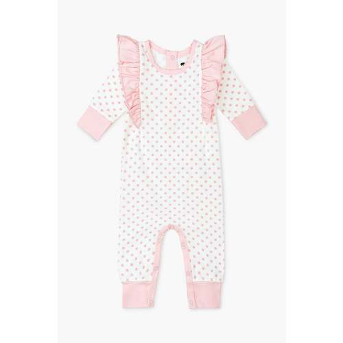 Double Ruffle Romper - Organic Baby Clothes - Monica + Andy
