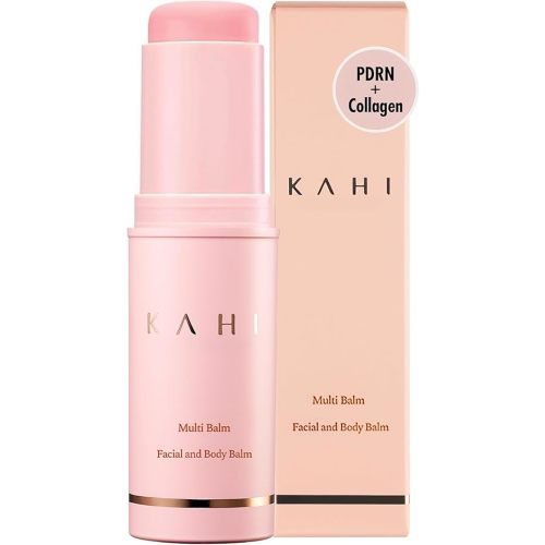 KAHI Wrinkle Bounce Multi Balm Stick | PDRN Collagen Wrinkle Stick | Korean Skin Care |All-in-One Hydrating Lip Balm Eye Cream Neck Cream Make Up Base & Face Mist Moisture Balm