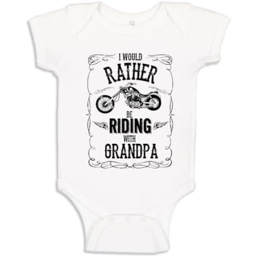 I'd Rather Be Riding with Grandpa Baby One Piece or Toddler T-Shirt