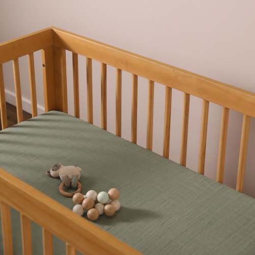 Babyletto Crib Sheet in GOTS Certified Organic Muslin Cotton – Namesake