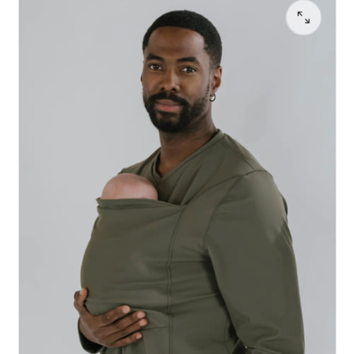 Lalabu Dad Shirt | Original Babywearing T-Shirt with Kangaroo Pouch | Baby Wrap Carrier for Newborns & Infants | Baby Wrap Carrier for Newborns | Essential for new Dads