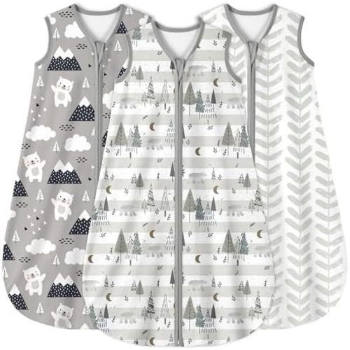 Yoofoss Baby Sleep Sack 0.5 Tog Wearable Blanket for Baby