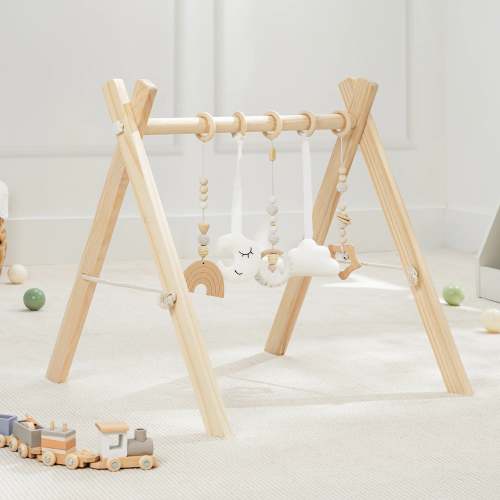 Comfycubs Natural Wood Play Gym