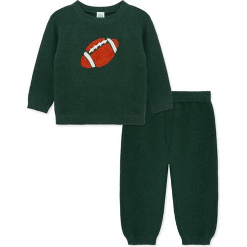 Football Cotton Sweatshirt & Sweatpants Set, 12M