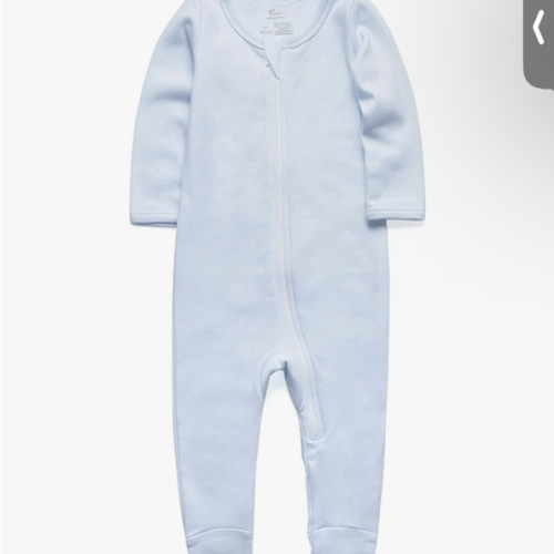 6-12M O2 BABY Baby Boys Girls Organic Cotton Zip-Front Sleeper Pajamas, Footed Sleep 'n Play