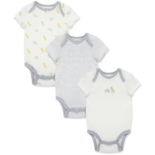 Little Me Unisex Baby Newborn Baby Unisex Welcome to The World 3Pk Cotton Bodysuits