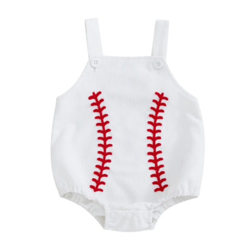 BASEBALL Romper - Hazel & Bo