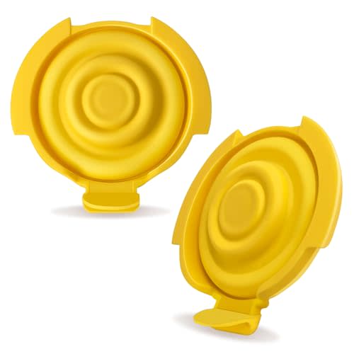 PumpMom-us Membranes Compatible with Medela Pump Parts, Silicone Diaphragm for PersonalFit Flex connectors Replacement Membranes, Pump in Style MaxFlow, Swing Maxi and Freestyle Flex Parts, 2-Pack (2)