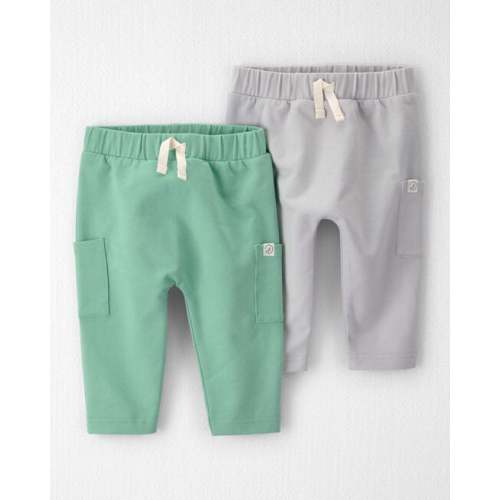 Baby 2-Pack Organic Cotton French Terry Joggers - Little Planet | Carter's