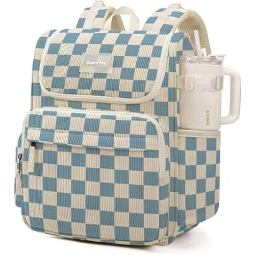 Large Corduroy Diaper Bag Backpack for Mom, 25L Baby Travel Bag with Insulated Bottle Pockets, 40oz Side Strap & Stroller-Ready Straps