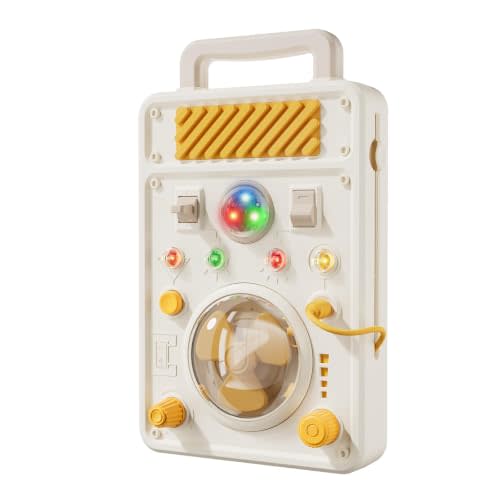 SOCBTNSO Montessori Busy Board Travel Toy for Toddlers | Electronic Light Switch, Fan and Handle for Fine Motor Skills, Gifts for 1 Year Old Boys and Girls