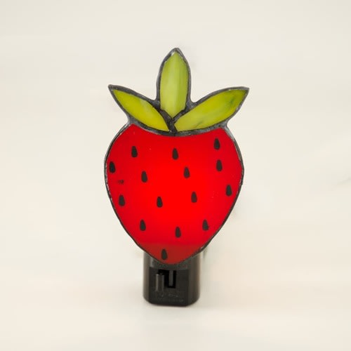 Stained Glass Strawberry Nightlight - Cracker Barrel