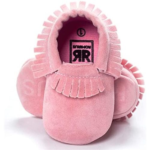 Infant Baby Fringe Moccasin Slipper Boys Girls Tassel Crib Shoes