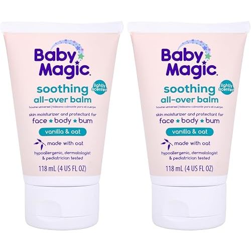 Baby Magic Soothing All-Over Balm, Vanilla & Oat, Hypoallergenic, 4 oz (Pack of 2)