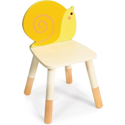 Mentari Toys - Garden Snail Chair - Sturdy Wooden Garden Themed Chairs for Kids - Durable Playroom Furniture - Boosts Creativity and Independence in Boys and Girls - Age 3+