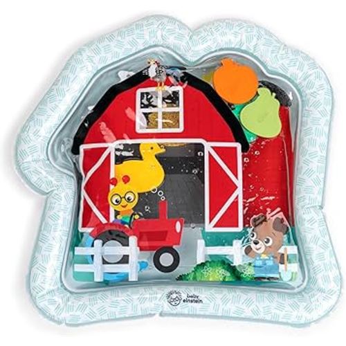 Baby Einstein Farm Explorers Cal's Sensory Barn Water Mat, Multisensory, Red, Ages 0-36 Months