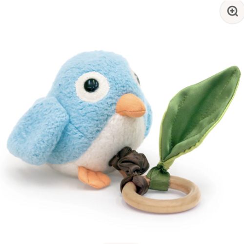 Crawling Critter Teething Toy - Blue Birdy