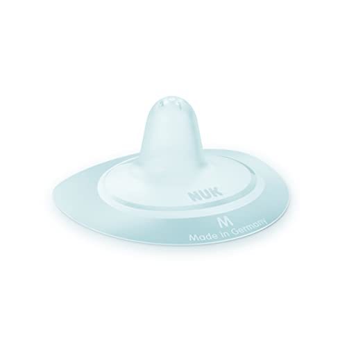 NUK Nipple Shields for Breastfeeding | Silicone Breast Shields for Feeding | Storage Case | Breastfeeding Essentials | Size M (20mm) | 2 Count