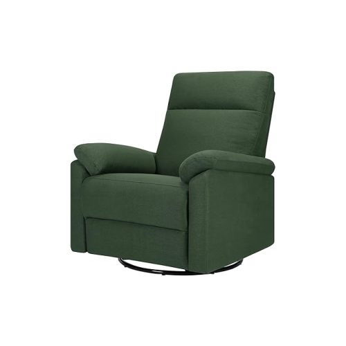 DaVinci Suzy Glider Recliner Nursery Chair - Versatile Glider Rocking Chair for Nursery and Living Room - GREENGUARD Gold, FSC & Certi-PUR US Certified - 360° Swivel Rocker Recliner - Pine Green